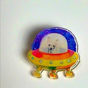 Chichuahua Brooch / Acrylic Dog Pin